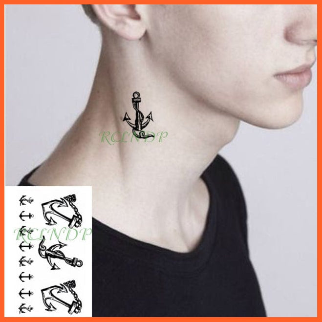 whatagift.com.au Tattoo Waterproof Temporary Tattoo Sticker black machine gun tatto flash tatoo fake tattoos for men women