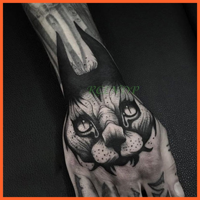 Waterproof Temporary Tattoo Stickers | Eagle Crow Gothic Eye Flash Tattoo Hand Back Arm  Body Art For Women Men | whatagift.com.au.