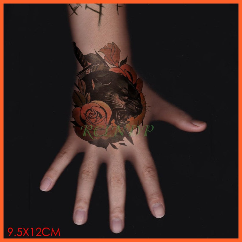 Waterproof Temporary Tattoo Stickers | Eagle Crow Gothic Eye Flash Tattoo Hand Back Arm  Body Art For Women Men | whatagift.com.au.