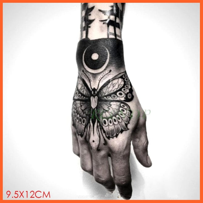 Waterproof Temporary Tattoo Stickers | Eagle Crow Gothic Eye Flash Tattoo Hand Back Arm  Body Art For Women Men | whatagift.com.au.