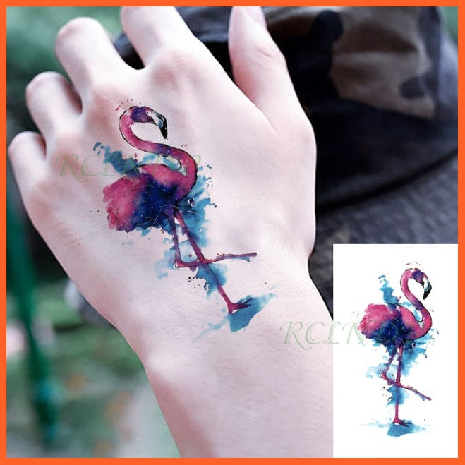 whatagift.com.au Tattoo Wine Red 2 Waterproof Temporary Tattoo Sticker black machine gun tatto flash tatoo fake tattoos for men women