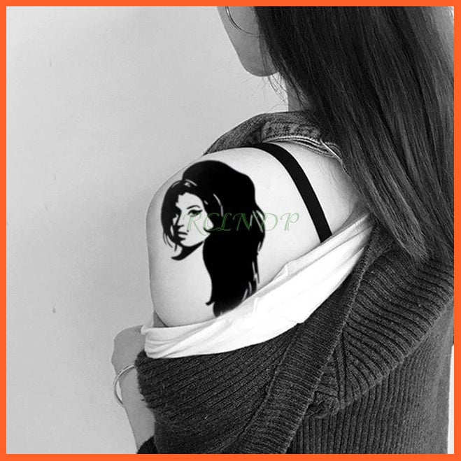 whatagift.com.au Tattoo YELLOW Waterproof Temporary Knives Tattoo Sticker