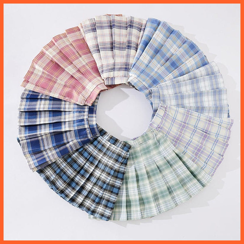 whatagift.com.au Teenage Pleated Skirts for Summer | High Waist Uniforms Skirts