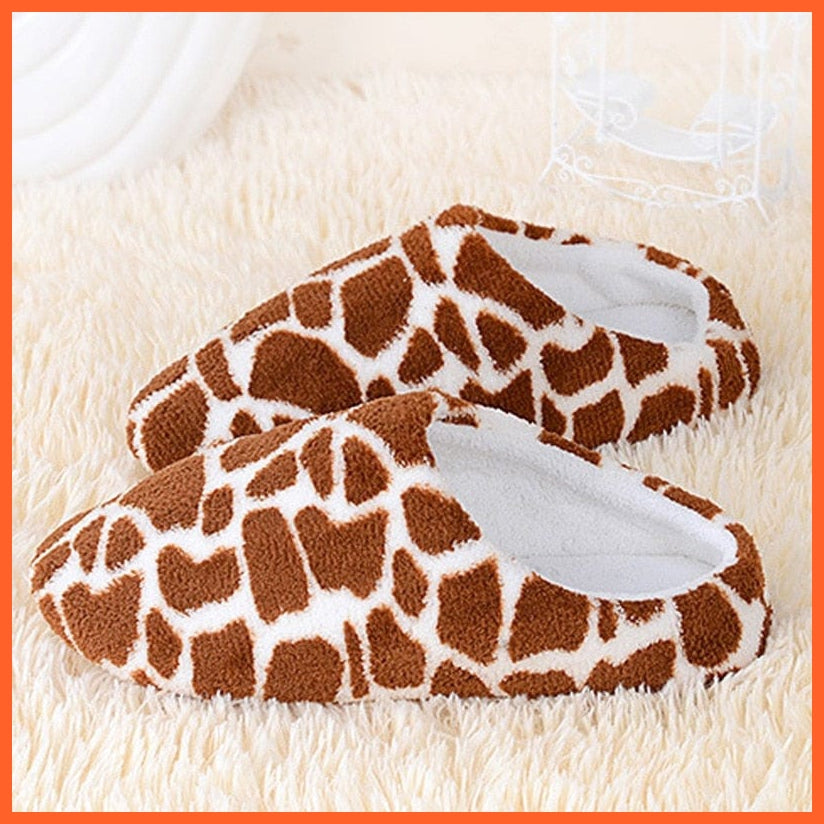 whatagift.com.au Type 1-B / 36 Unisex Winter Warm Soft Plush Indoor Slippers