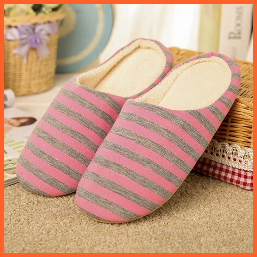 whatagift.com.au Type 3-C / 36 Unisex Winter Warm Soft Plush Indoor Slippers