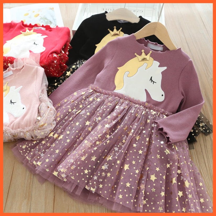 whatagift.com.au Unicorn Mesh Princess Dress