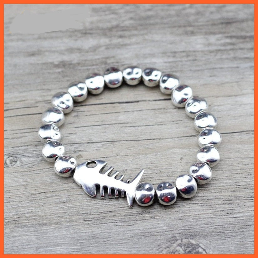 whatagift.com.au Unique Design Fish Bones Wrap Charm Adjustable Metal Bracelets For Women | Best gift For Valentine