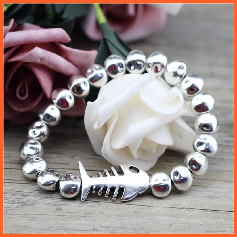 whatagift.com.au Unique Design Fish Bones Wrap Charm Adjustable Metal Bracelets For Women | Best gift For Valentine