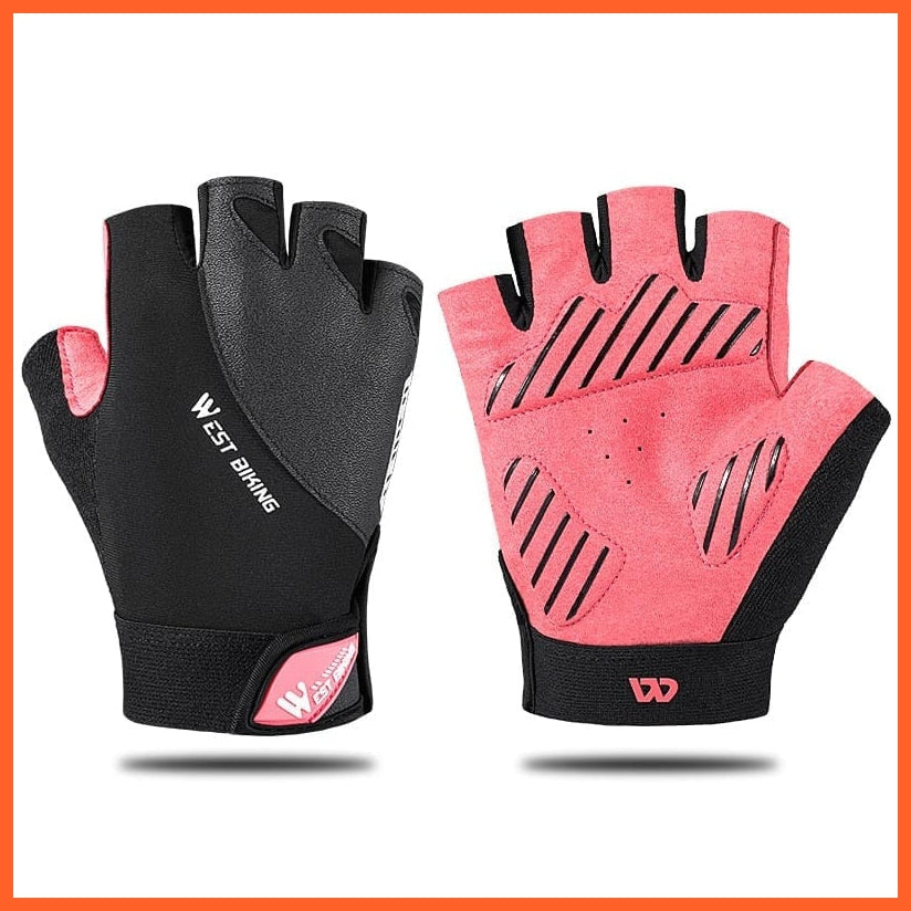 whatagift.com.au Unisex Gloves 210 Red / S / China Cycling Half Finger Gloves | Men Women Gym Fitness Non-slip Sports Gloves