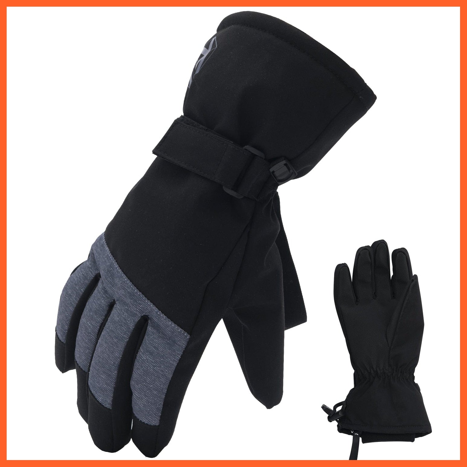 whatagift.com.au Unisex Gloves As the picture 2 / S / China Extra Thick Men Women 2-IN-1 Mittens Ski Gloves | Snow Sports Waterproof Gloves