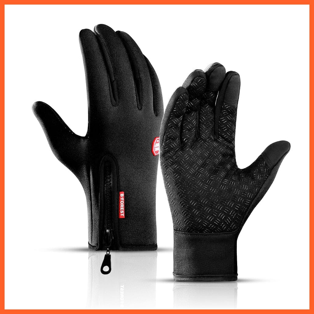 whatagift.com.au Unisex Gloves Black-01 / S Winter Sports Anti-slip Windproof  Full Finger Gloves