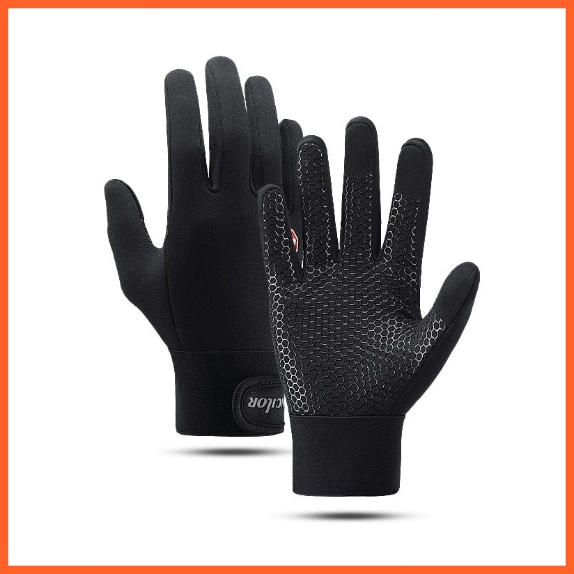 whatagift.com.au Unisex Gloves Black-16 / S Winter Sports Anti-slip Windproof  Full Finger Gloves