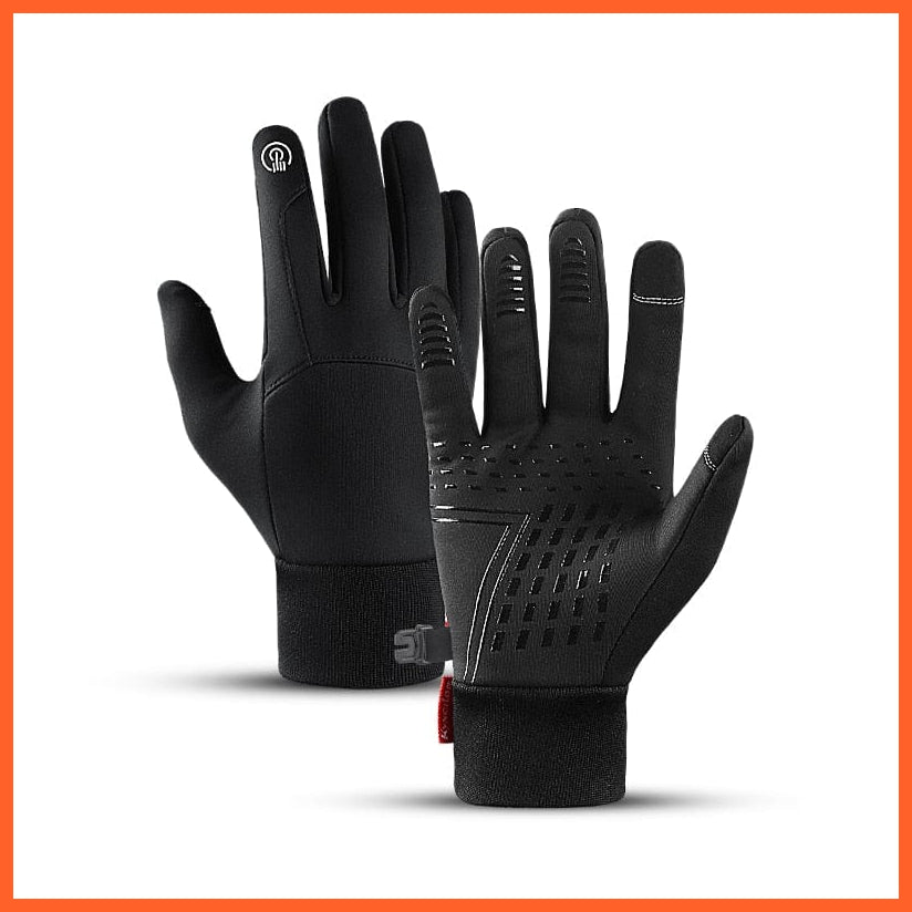 whatagift.com.au Unisex Gloves Black-79 / S Winter Sports Anti-slip Windproof  Full Finger Gloves