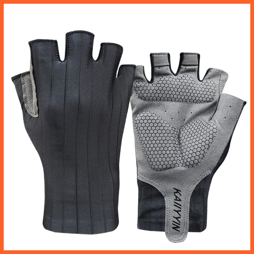 whatagift.com.au Unisex Gloves black / S New Pro Aero Bike Team cycling Gloves | Half Finger Outdoor Unisex Sport Gloves