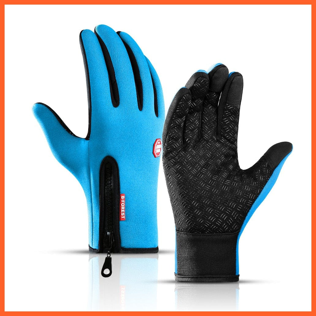 whatagift.com.au Unisex Gloves Blue-01 / S Winter Sports Anti-slip Windproof  Full Finger Gloves