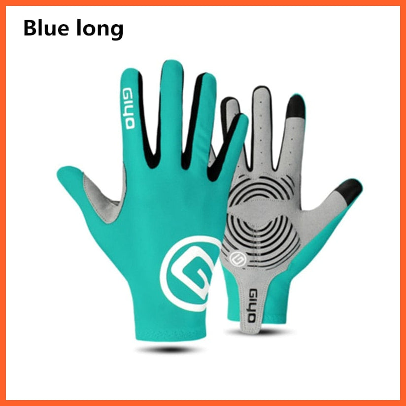 whatagift.com.au Unisex Gloves blue long / S Long Full Fingers Sports Cycling Gloves |  Men Women Bike Riding Racing Gloves