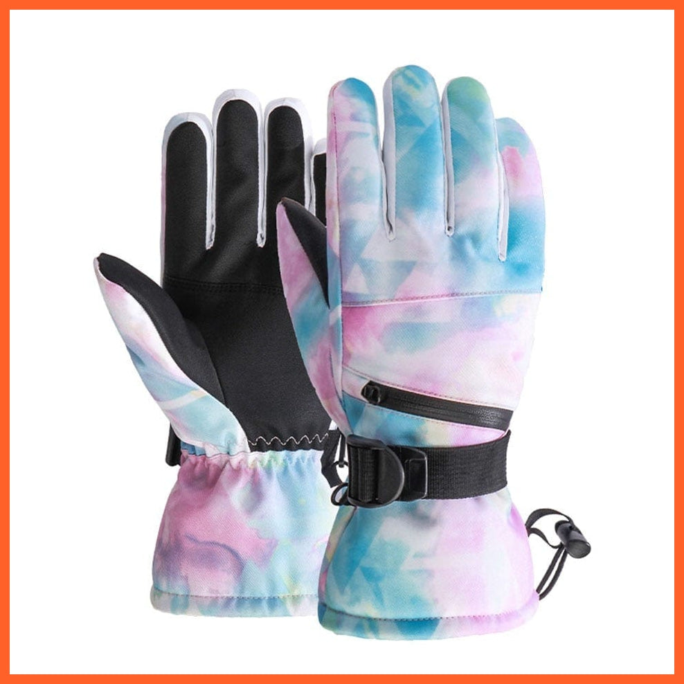 whatagift.com.au Unisex Gloves Blue pink / S / China Men Women Ski Gloves | Ultralight Winter Warm Snow waterproof gloves