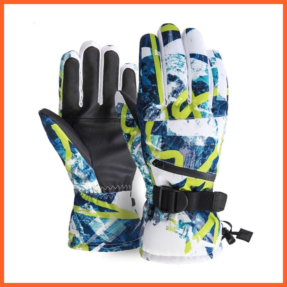 whatagift.com.au Unisex Gloves Blue white / S / China Men Women Ski Gloves | Ultralight Winter Warm Snow waterproof gloves