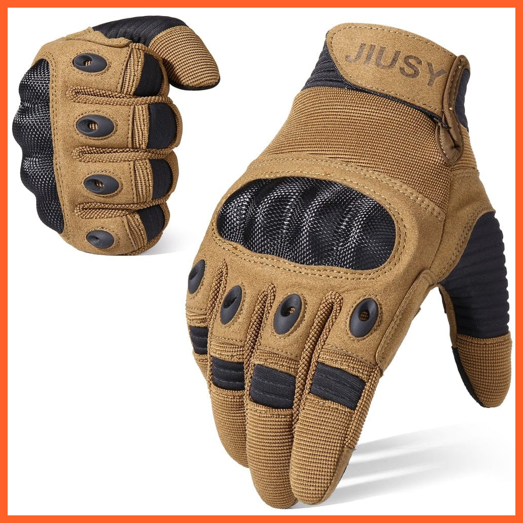 whatagift.com.au Unisex Gloves Brown / China / S Touch Screen Tactical Full Finger Gloves | Military Hunting Gloves