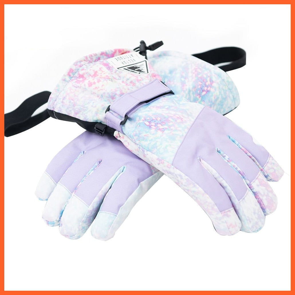 whatagift.com.au Unisex Gloves Color 7 / S / China Extra Thick Men Women 2-IN-1 Mittens Ski Gloves | Snow Sports Waterproof Gloves