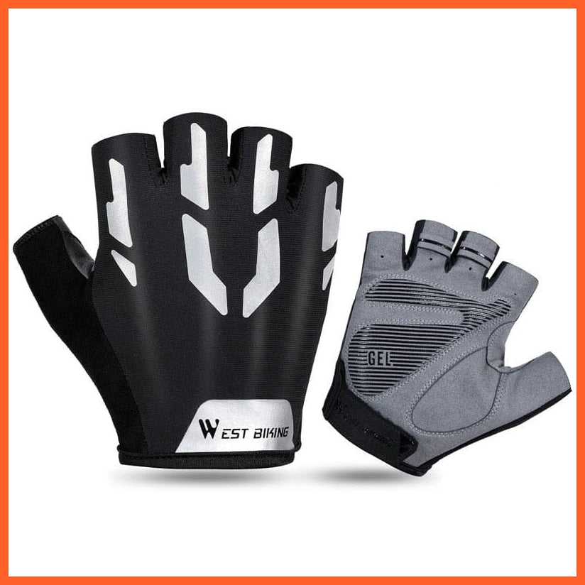 whatagift.com.au Unisex Gloves Cycling Half Finger Gloves | Men Women Gym Fitness Non-slip Sports Gloves