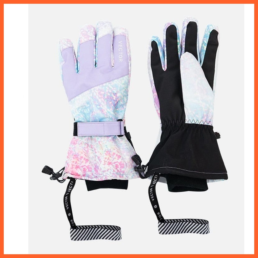 whatagift.com.au Unisex Gloves Extra Thick Men Women 2-IN-1 Mittens Ski Gloves | Snow Sports Waterproof Gloves