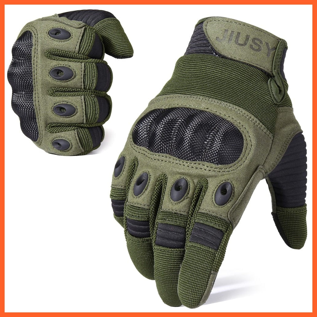 whatagift.com.au Unisex Gloves Green / China / S Touch Screen Tactical Full Finger Gloves | Military Hunting Gloves