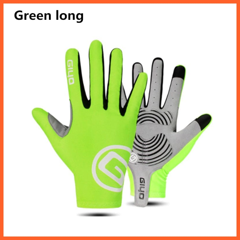 whatagift.com.au Unisex Gloves green long / S Long Full Fingers Sports Cycling Gloves |  Men Women Bike Riding Racing Gloves