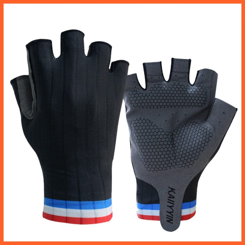 whatagift.com.au Unisex Gloves HBL black / S New Pro Aero Bike Team cycling Gloves | Half Finger Outdoor Unisex Sport Gloves