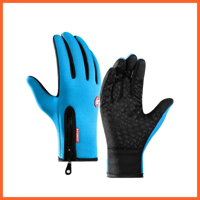 whatagift.com.au Unisex Gloves lake blue / S Cycling Winter Outdoor Sports Gloves | Men Women Touch Screen Windproof Glove