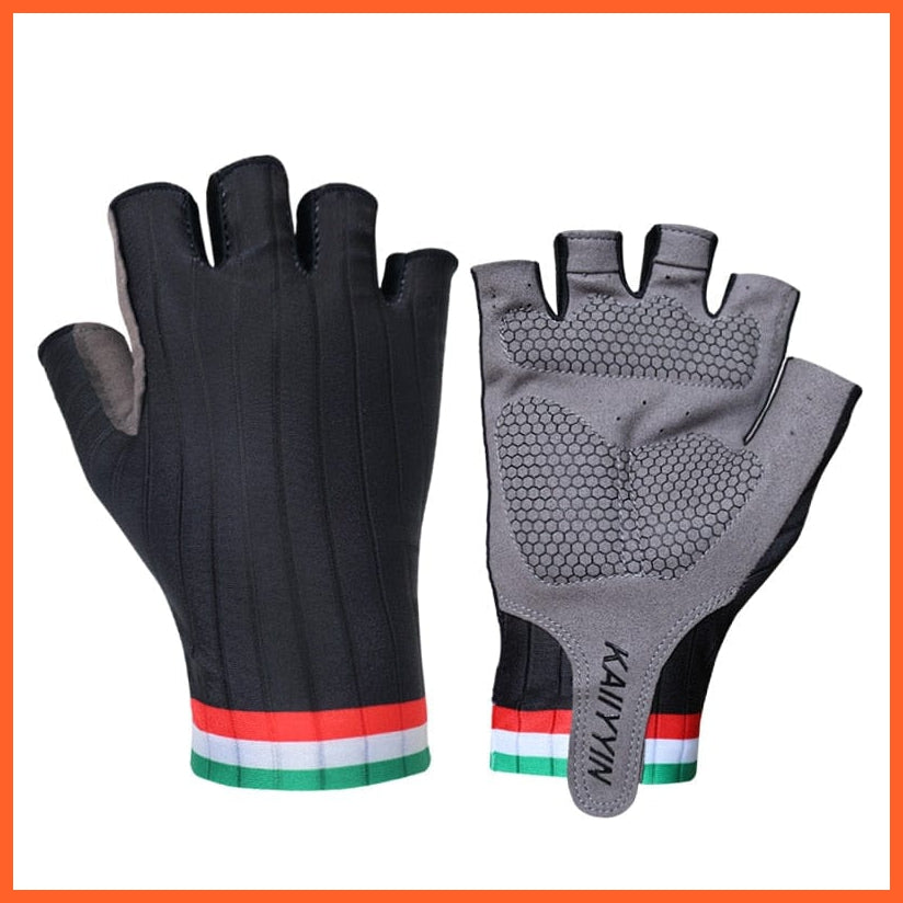 whatagift.com.au Unisex Gloves LBH black / S New Pro Aero Bike Team cycling Gloves | Half Finger Outdoor Unisex Sport Gloves