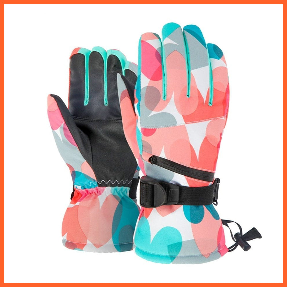 whatagift.com.au Unisex Gloves Orange / S / China Men Women Ski Gloves | Ultralight Winter Warm Snow waterproof gloves