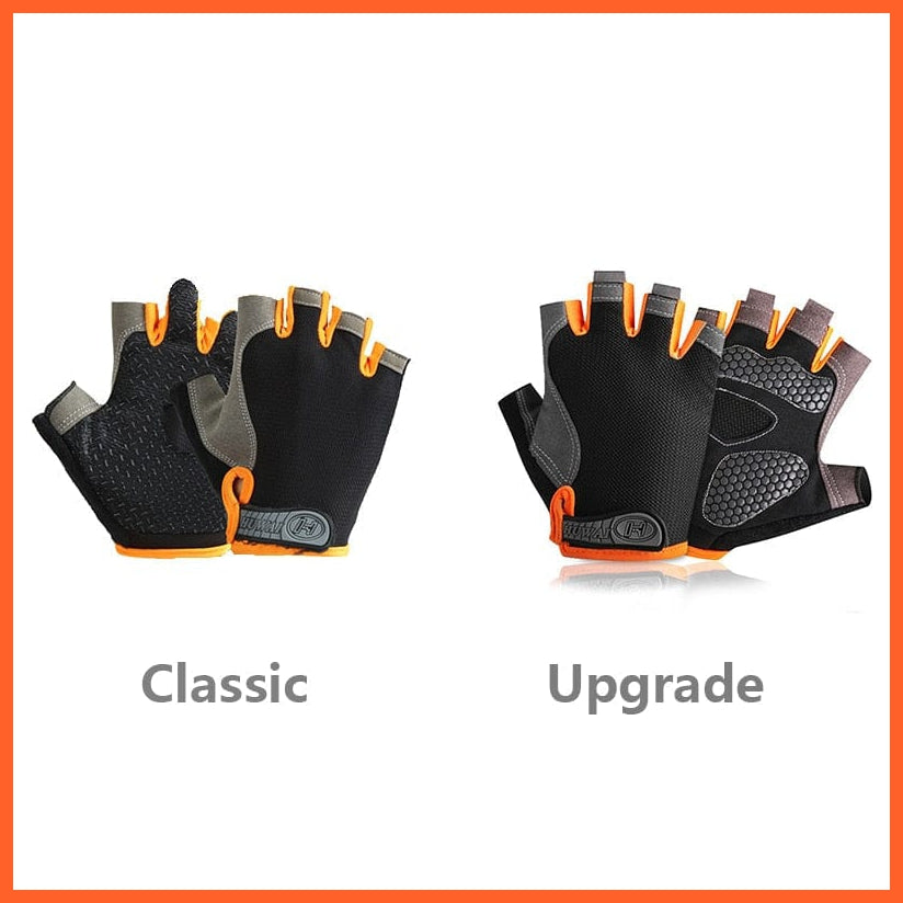 whatagift.com.au Unisex Gloves Professional Gym Fitness Anti-Slip Gloves | Women Men Half Finger Cycling Glove