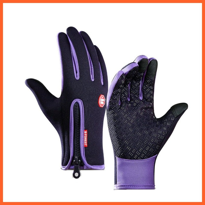 whatagift.com.au Unisex Gloves purple / S Cycling Winter Outdoor Sports Gloves | Men Women Touch Screen Windproof Glove