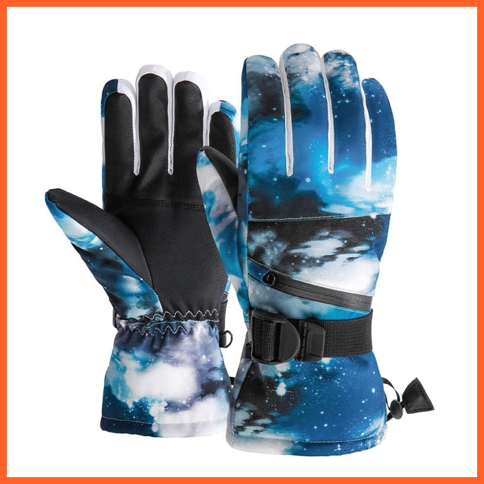 whatagift.com.au Unisex Gloves Starry sky / S / China Men Women Ski Gloves | Ultralight Winter Warm Snow waterproof gloves