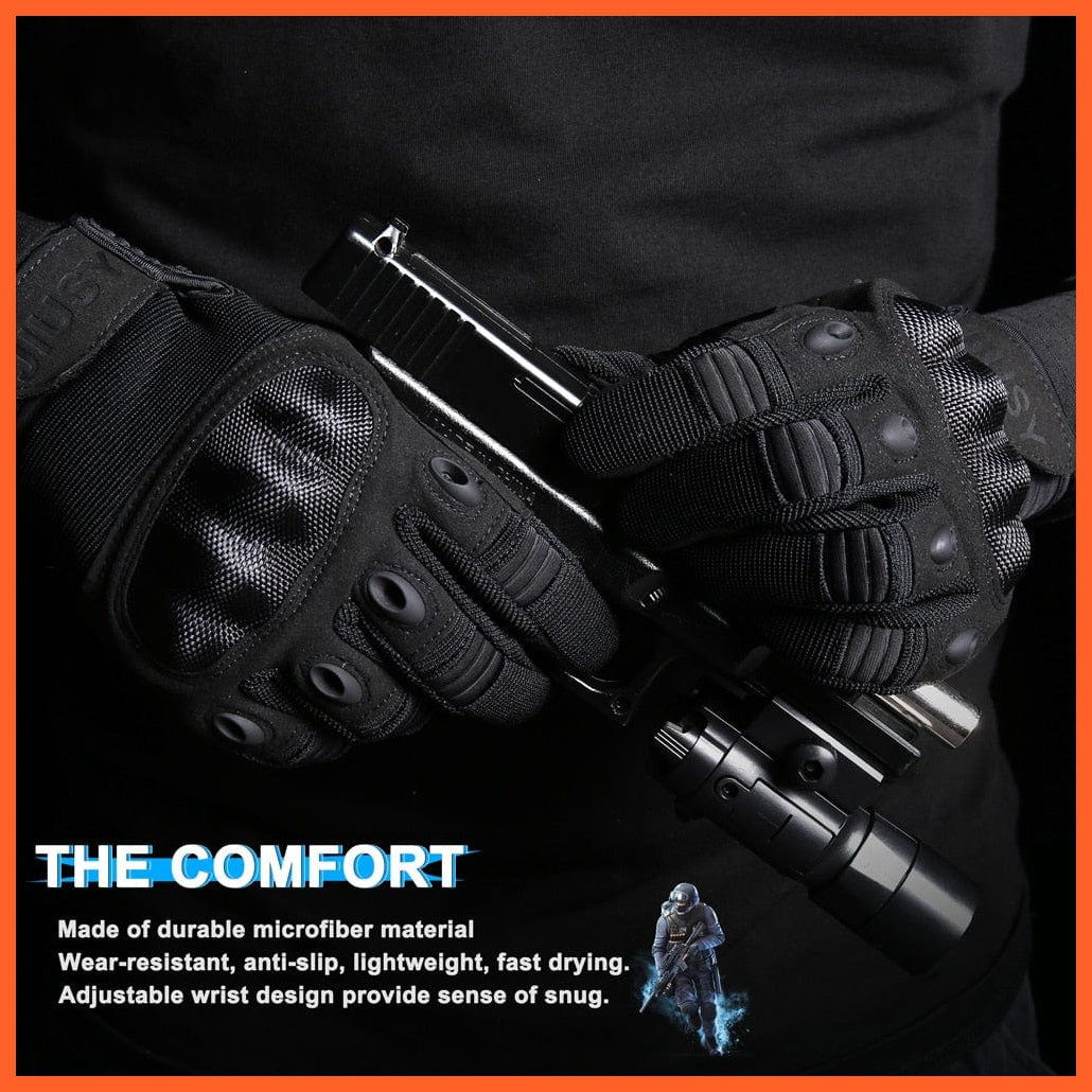 whatagift.com.au Unisex Gloves Touch Screen Tactical Full Finger Gloves | Military Hunting Gloves