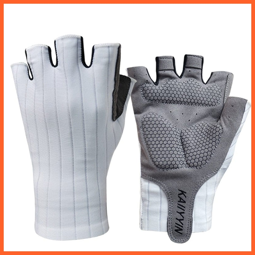 whatagift.com.au Unisex Gloves white / S New Pro Aero Bike Team cycling Gloves | Half Finger Outdoor Unisex Sport Gloves