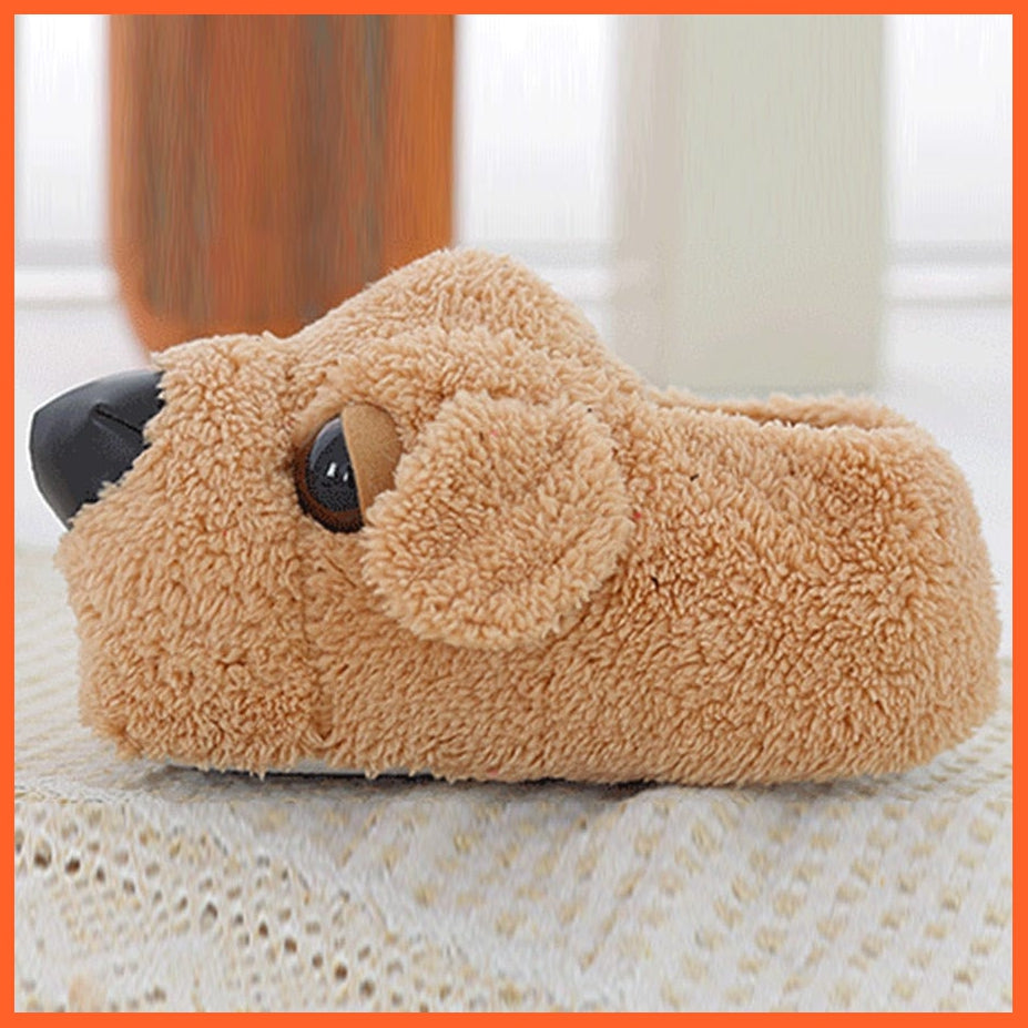 whatagift.com.au Unisex Indoor Warm Cartoon Dog Slippers