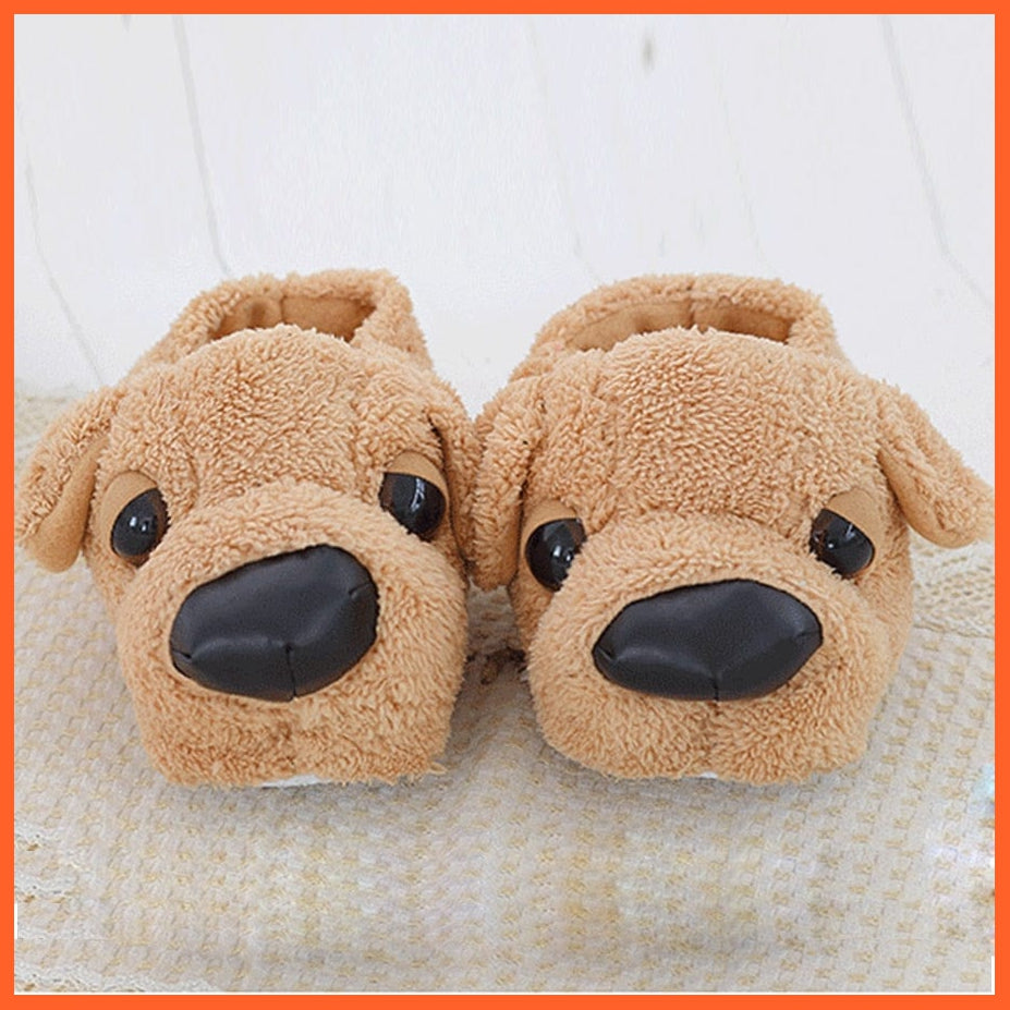 whatagift.com.au Unisex Indoor Warm Cartoon Dog Slippers