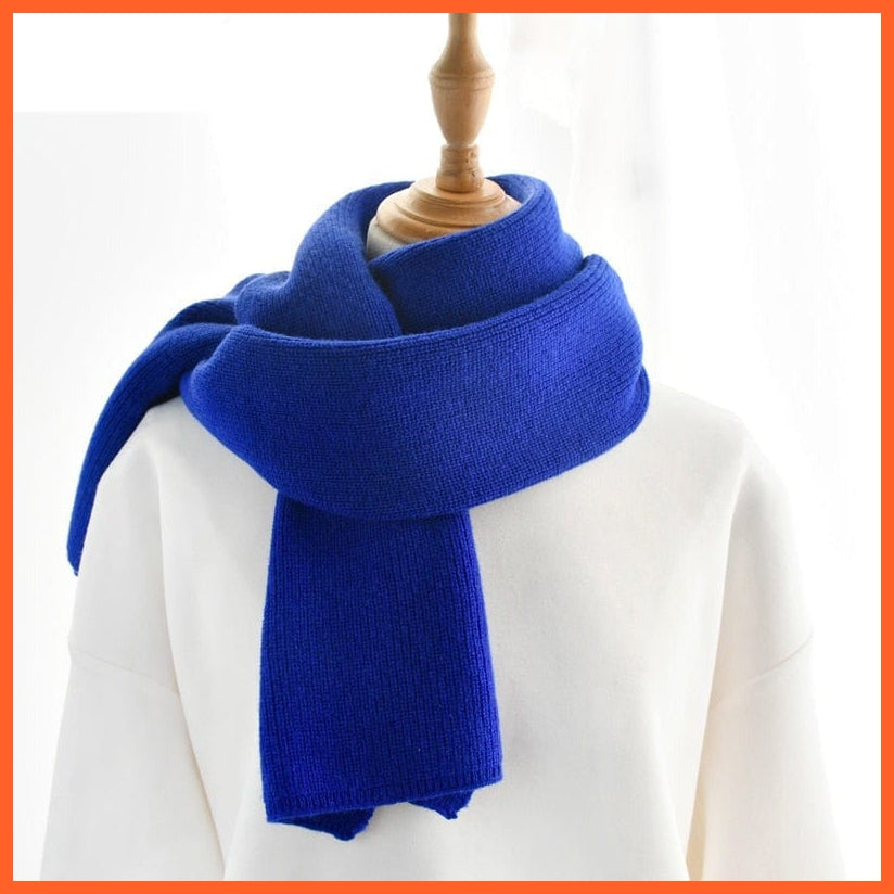 whatagift.com.au Unisex luxury Cashmere Knitted Scarves  | Warm Thick Woolen Scarf