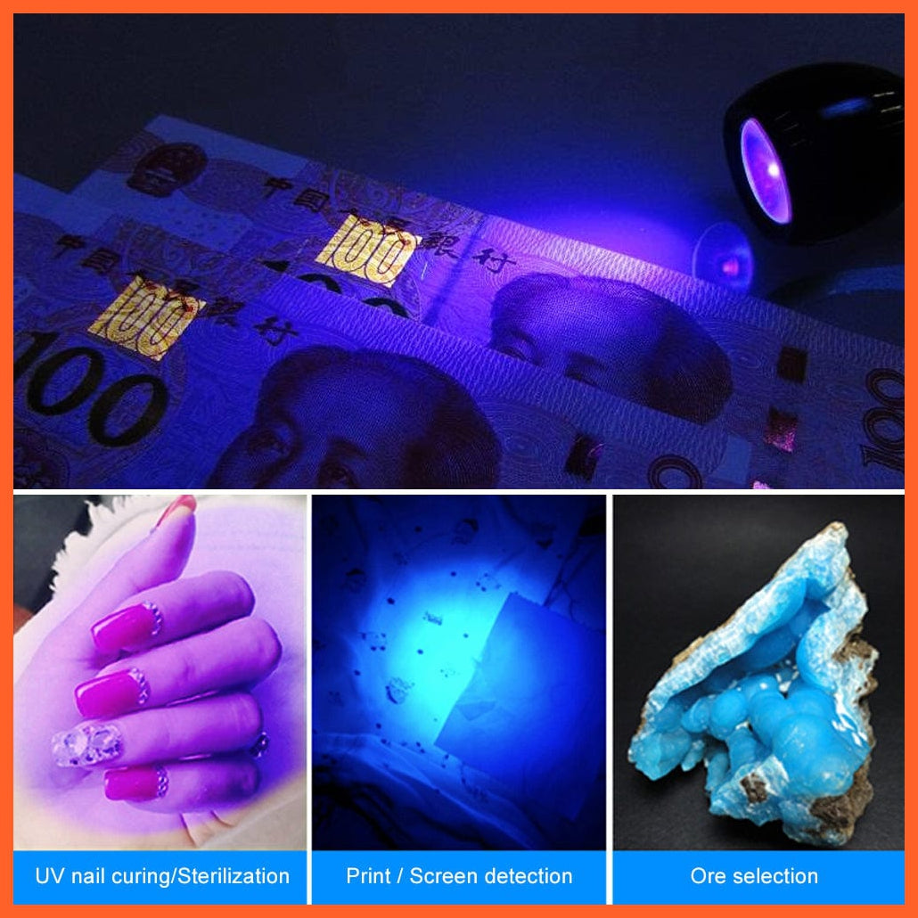 whatagift.com.au UV LED Clip Lamp USB Power Supply Money Detect Light
