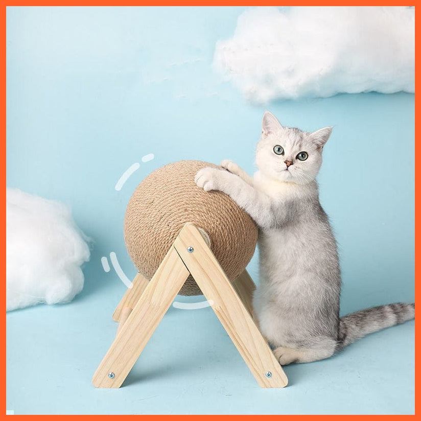 whatagift.com.au V type / Small Cat Scratching Ball | Sisal Rope Ball Board | Cats Scratcher Wear-resistant Pet Furniture supplies