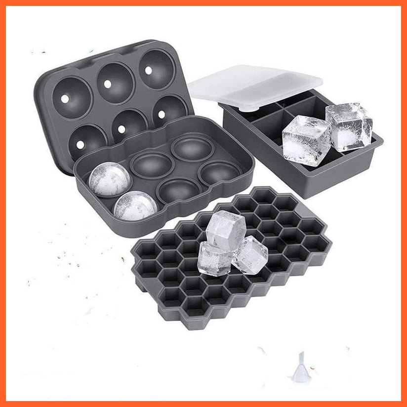 Ice Tray Mold Silicone Large | Ice Hockey Ice Cubes | Whisky Skelton Ice Cubes Giant | whatagift.com.au.