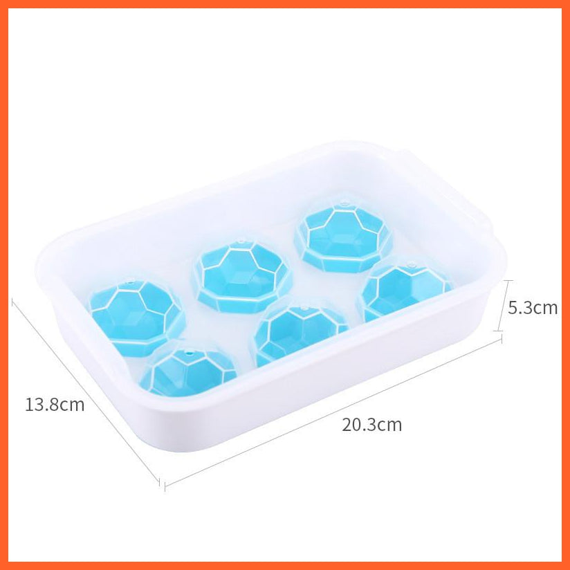 Silicone Whisky Ice Ball Molds Tray With Cover | Reusable Ice Cubes Maker Molds Form Chocolate Mold Whiskey Bar Tool | whatagift.com.au.