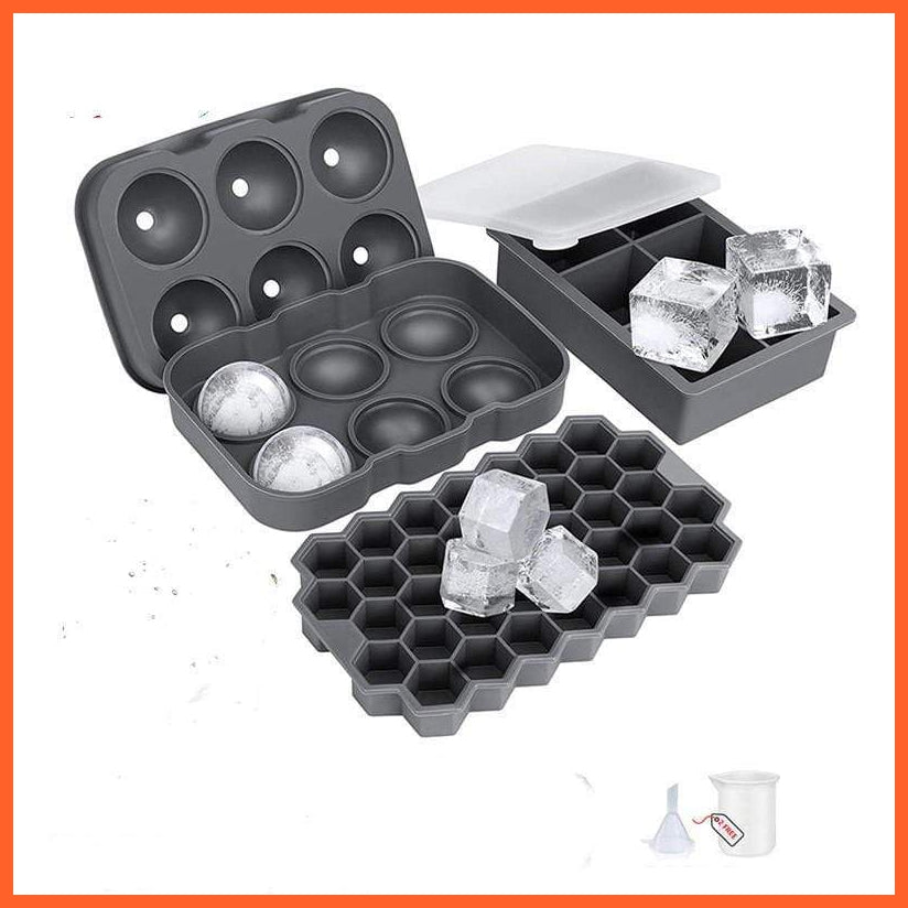 Ice Tray Mold Silicone Large | Ice Hockey Ice Cubes | Whisky Skelton Ice Cubes Giant | whatagift.com.au.