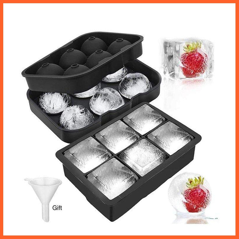 Ice Tray Mold Silicone Large | Ice Hockey Ice Cubes | Whisky Skelton Ice Cubes Giant | whatagift.com.au.