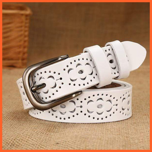 Genuine Leather Floral Carved Belts | whatagift.com.au.