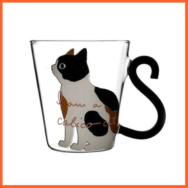 300 Ml Cute Cat Printed Coffee Tea Glass Cups | whatagift.com.au.