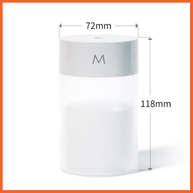 whatagift.com.au White Mini Car 260ML Humidifier Portable Cool Mist | Ultrasonic Air Humidifiers