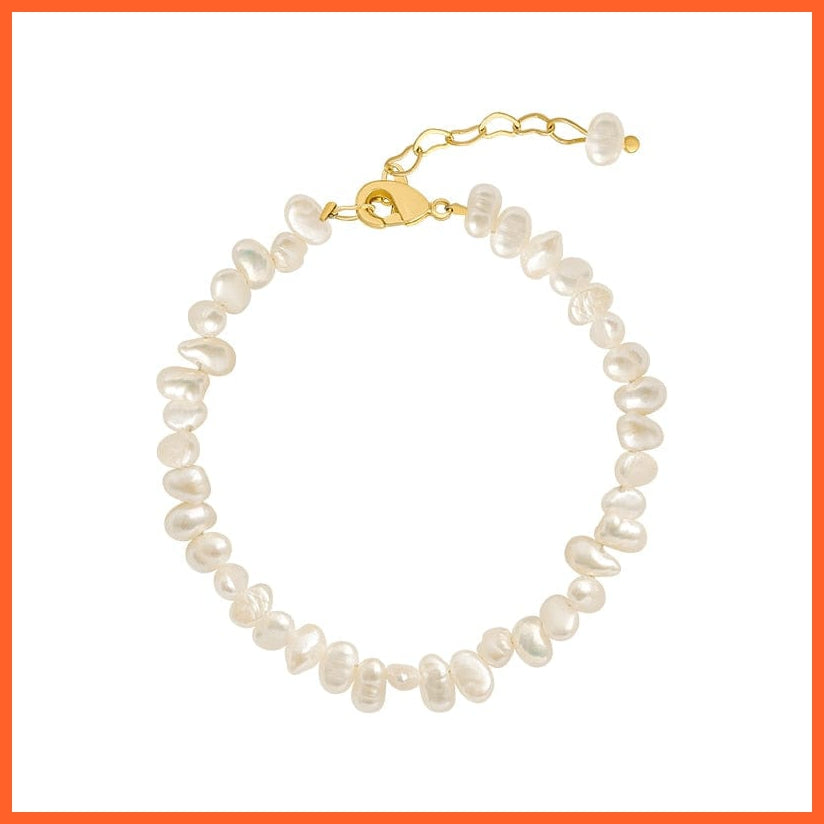 whatagift.com.au White Natural Freshwater Pearl Bracelet for Women
